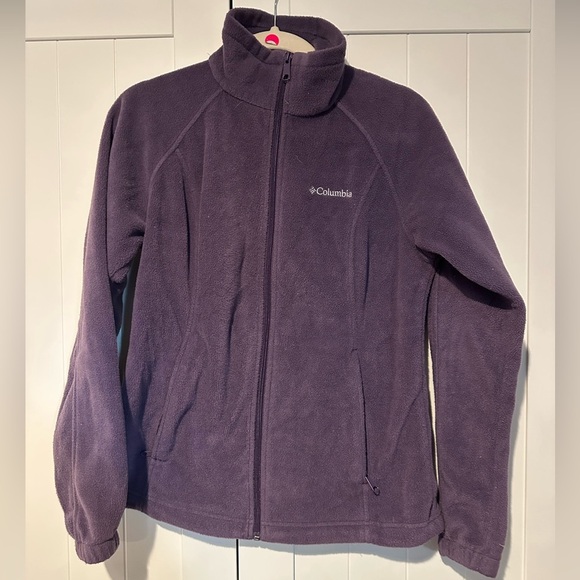 Columbia Jackets & Blazers - Columbia Full Zip Fleece Jacket Women's Medium Long Sleeve Purple